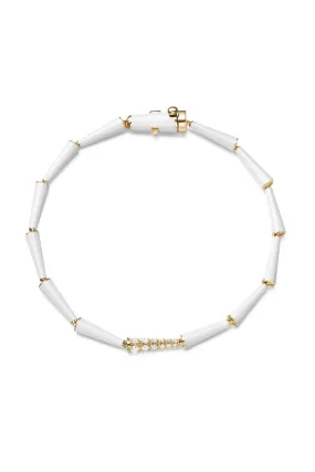 White Lola Linked Bracelet