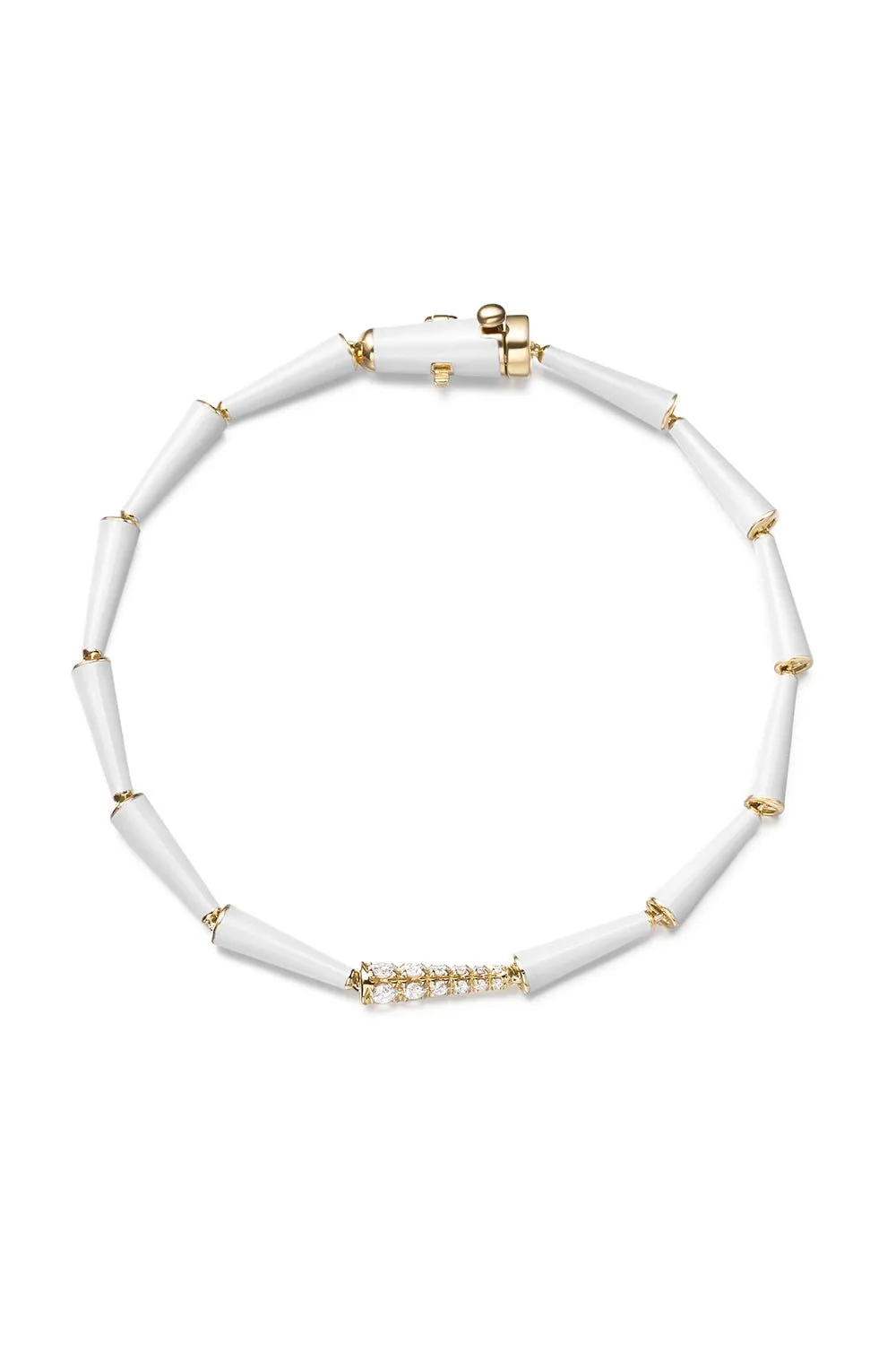 White Lola Linked Bracelet