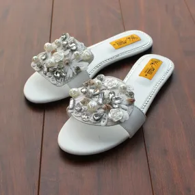 White Slippers for women