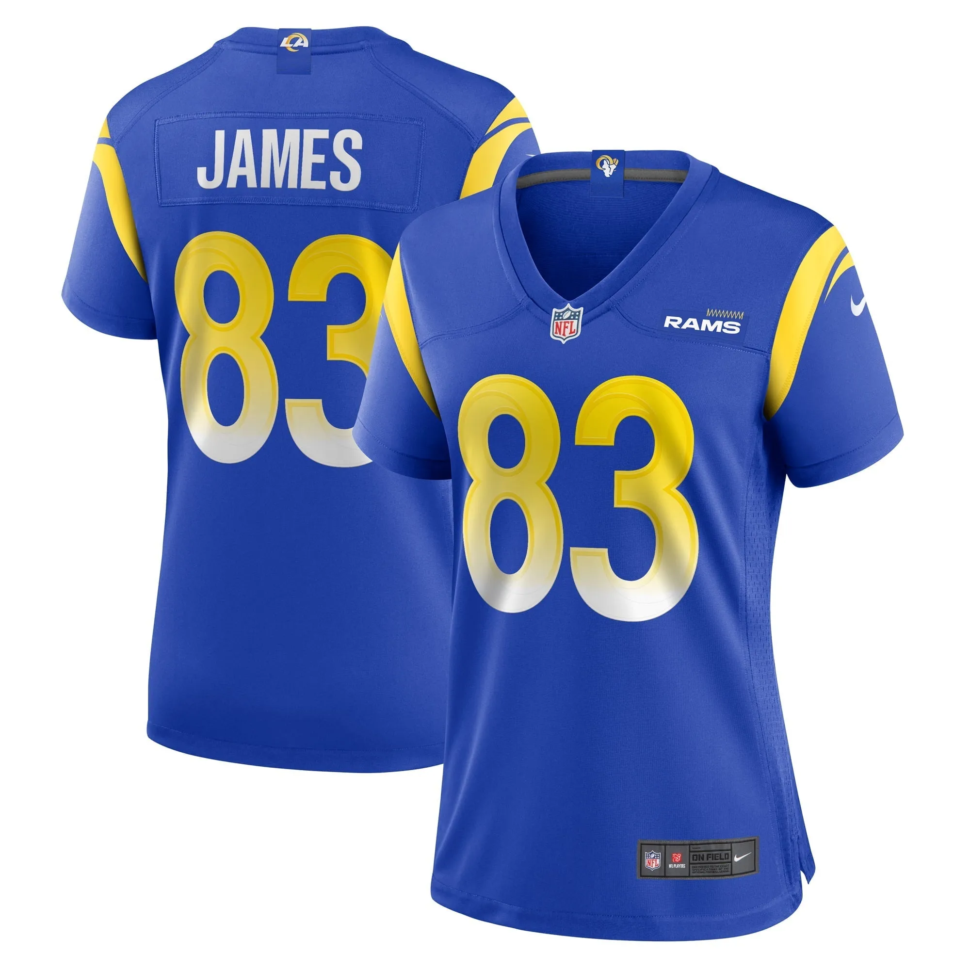 Women's Nike Sam James Royal Los Angeles Rams Home Game Jersey