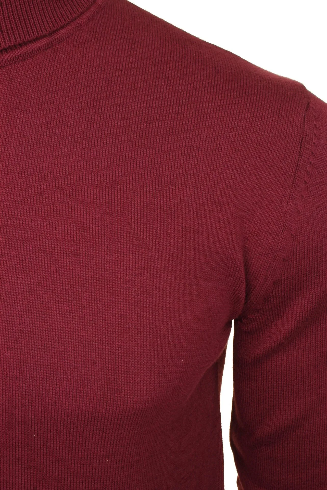 Xact Mens Roll Neck Jumper - 100% Cotton - Long Sleeved