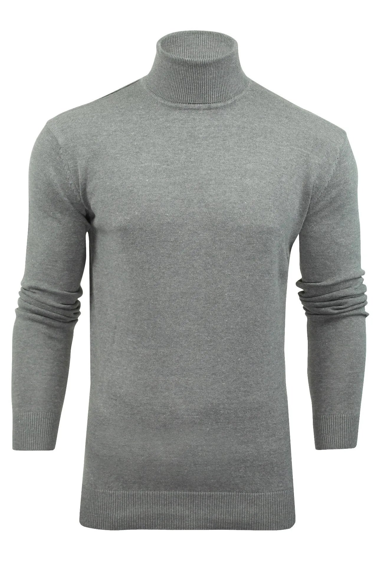 Xact Mens Roll Neck Jumper - 100% Cotton - Long Sleeved