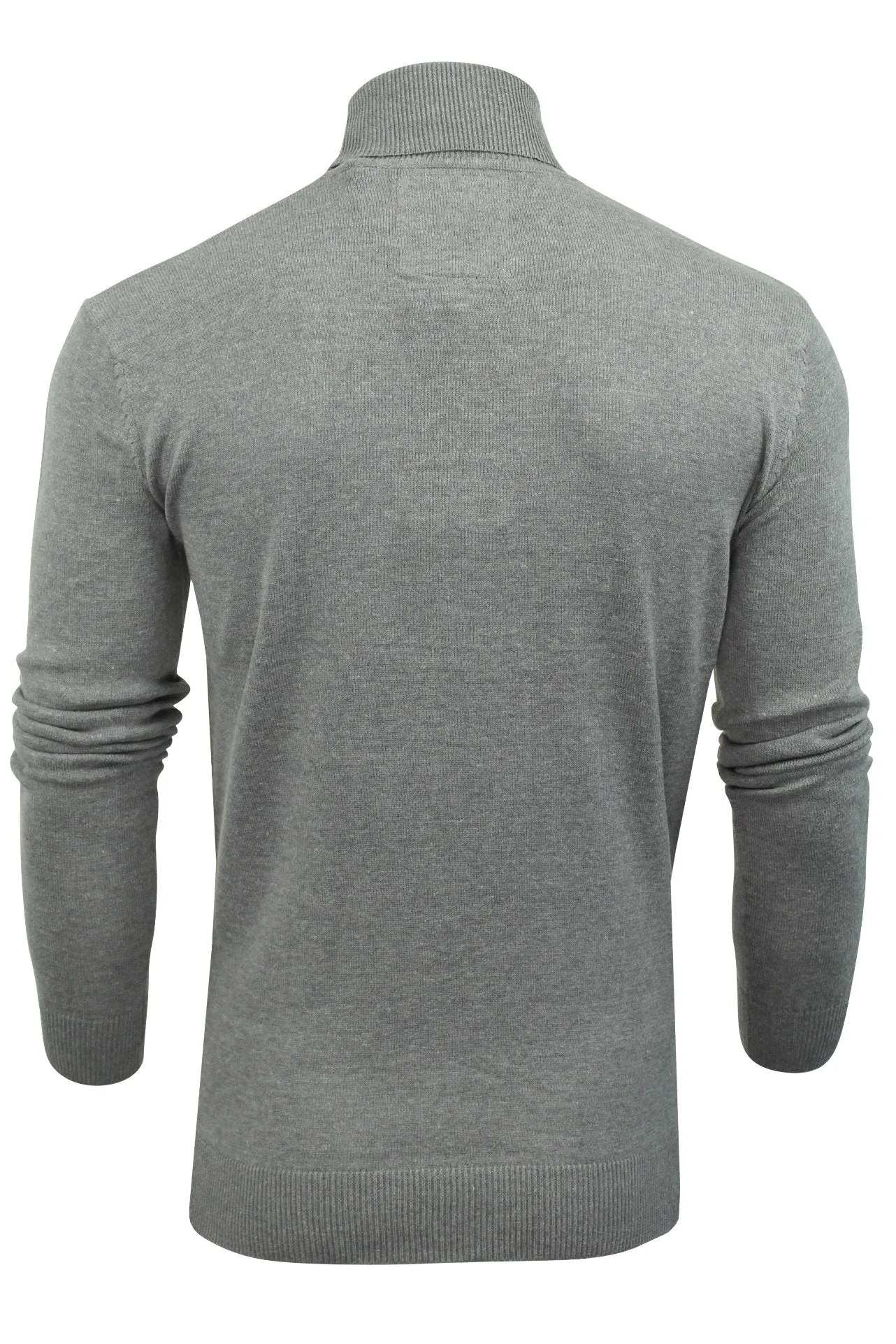 Xact Mens Roll Neck Jumper - 100% Cotton - Long Sleeved