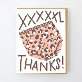 'XXXXXL Thanks' Card